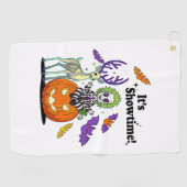 ショータイムのおもしろいハロウィーン ゴルフタオル (横)