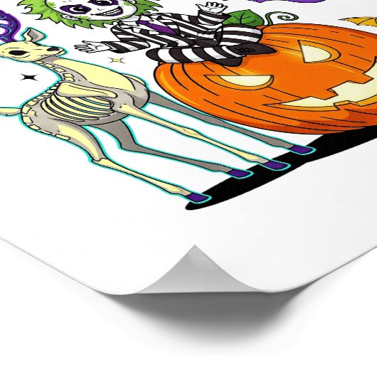 ショータイムのおもしろいハロウィーン ポスター (角)