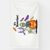 ショータイムのおもしろいハロウィーン 横断幕 (縦)