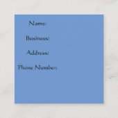 ショータイムサーカス付き名刺テーマ スクエア名刺 (裏面)