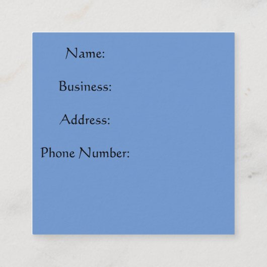 ショータイムサーカス付き名刺テーマ スクエア名刺 (裏面)