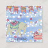 ショータイムサーカス付き名刺テーマ スクエア名刺 (正面)