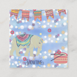 ショータイムサーカス付き名刺テーマ スクエア名刺