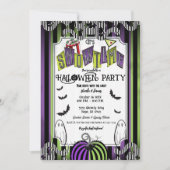 ショータイムハロウィーンの映画コスチュームパーティー 招待状 (正面)