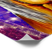 ショータイム – カウボーイハットアートを着た馬プリント ポスター (角)