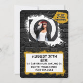 ショーティの40|90年代のヒップホップ誕生日ドリップフォト 招待状 (裏面)