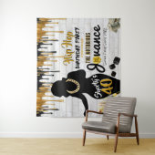 ショーティの40|90年代のヒップホップ誕生日ドリップ背景 タペストリー (インサイチュ)