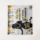 ショーティの40|90年代のヒップホップ誕生日ドリップ背景 タペストリー (正面)