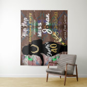 ショーティーの40歳| 90年代ヒップホップ バースデー 背景 タペストリー (インサイチュ)