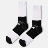 ショーティ靴下：サイズが短く、スタイルが大きい ソックス (左)