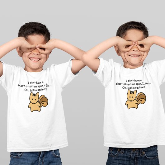 ショートアテンションスパンリスことわざ Tシャツ