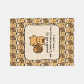 ショートアテンションスパンリスデザイン フリースブランケット (正面(横))