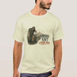 ショートカットは長い苦痛 おもしろTシャツ Tシャツ