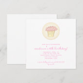 ショートカップケーキ招待状 招待状 (正面/裏面)