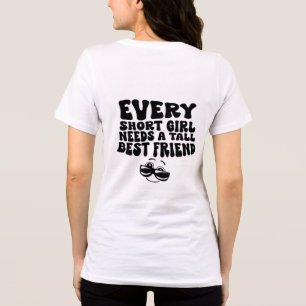 ショートガールトールフレンド トライブレンドＴシャツ