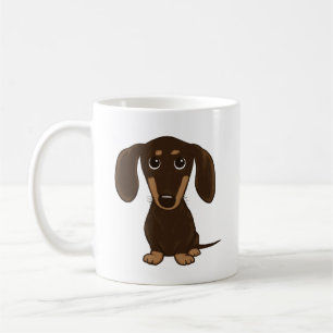 ショートショコラ・ダシュント かわいいウィーナー犬 コーヒーマグカップ