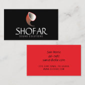 ショートショファー(赤) 名刺 (正面/裏面)