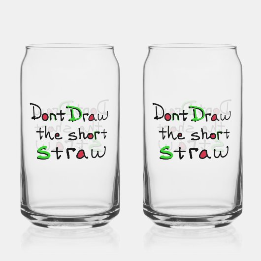 ショートストローグラス ガラス缶 (正面)