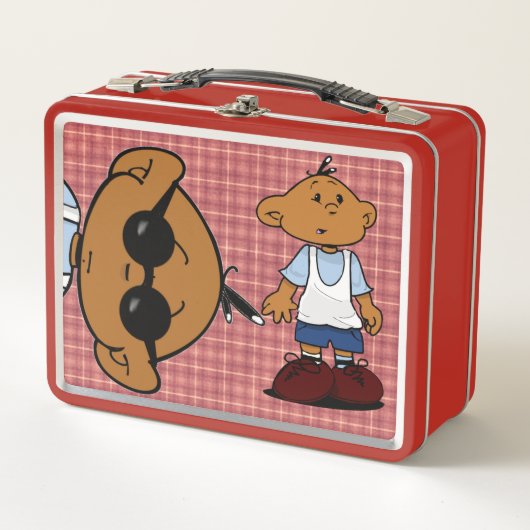 ショートスリービーズメタルランチボックス メタルランチボックス (正面)