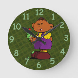 ショートスリーブズ丸時計 ラウンド壁時計