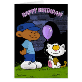 ショートスリーブズ誕生日カード