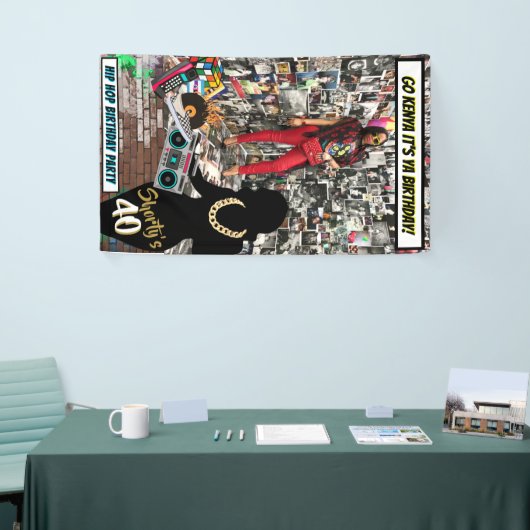 ショートティ40|カスタムAGEヒップホップ写真 横断幕 (トレードショー)