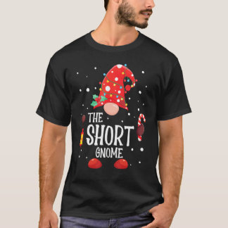 ショートノームのマッチングファミリーホワイトクリスマスノームパジャマ Tシャツ
