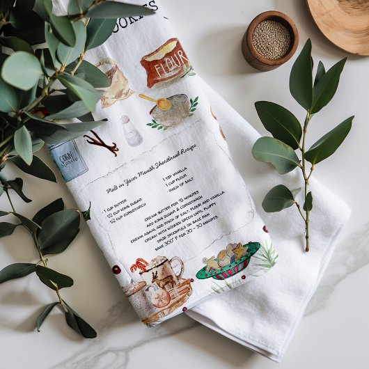 ショートパンレシピ家宝ティータオル キッチンタオル