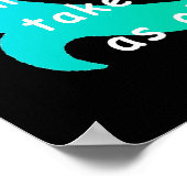 ショートピープルおもしろいリベンジデザイン。 ポスター (角)