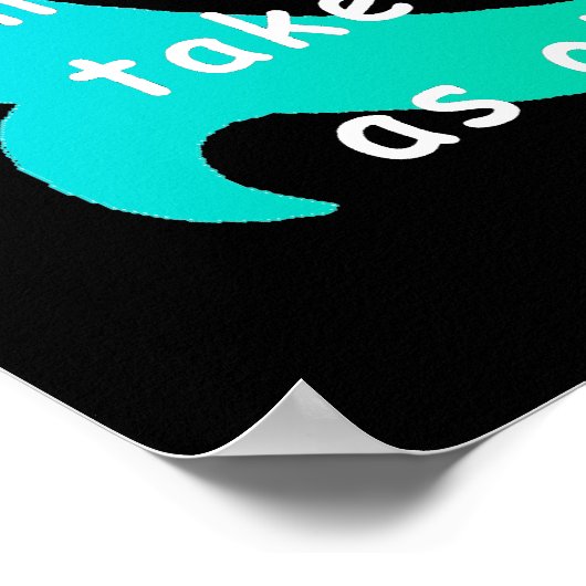 ショートピープルおもしろいリベンジデザイン。 ポスター (角)