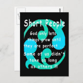 ショートピープルおもしろいリベンジデザイン。 ポストカード (正面/裏面)