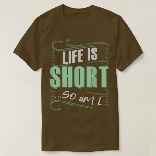 ショートピープルユーモア引用文感動的引用文モティヴ Tシャツ (デザイン正面)