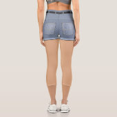 ショートフェイクト カプリレギンス (裏面)