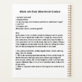 ショートブレッドクッキーカレンダー プランナー手帳 (裏面)