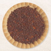 ショートブレッドケーキクッキー画像 ラウンドペーパーコースター (正面)