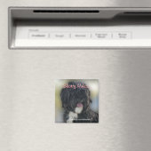 ショートラサApso-シーズー（犬）Tzuマグネットのパーソナライズ マグネット (インサイチュ (食洗機))