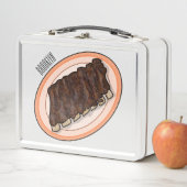 ショートリブ漫画イラストレーション メタルランチボックス (インサイチュ)