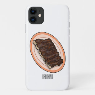 ショートリブ漫画イラストレーション iPhone 11 ケース