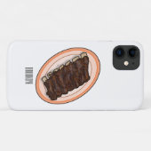 ショートリブ漫画イラストレーション Case-Mate iPhoneケース (裏面(横))