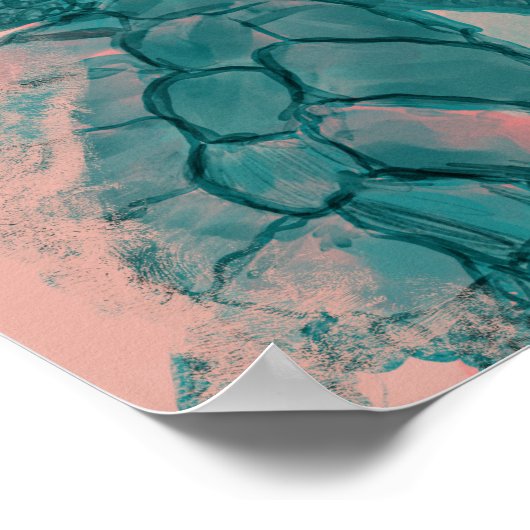 ショート感動的引用文ウミガメ ポスター (角)