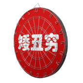 ショート、醜い&貧しい矮丑穷ハン中国のジミーム ダーツボード (正面右)