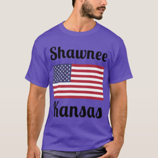 ショーニーカンザスおしゃれプリント Tシャツ