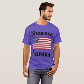 ショーニーカンザスおしゃれプリント Tシャツ (正面フル)