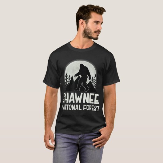 ショーニー国立森林ビッグフット南イリノイ Tシャツ (正面フル)