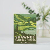 ショーニー国立森林レトロ旅行 シーズンポストカード (スタンド正面)
