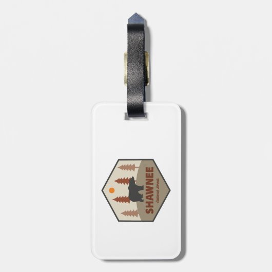 ショーニー国立森林熊 ラゲッジタグ (裏面縦)