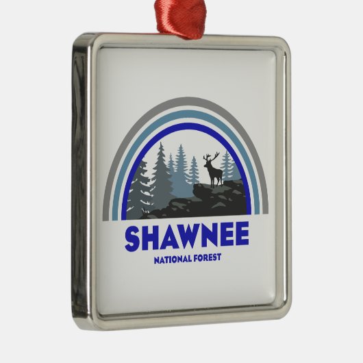 ショーニー国立森林虹の鹿 メタルオーナメント (右)