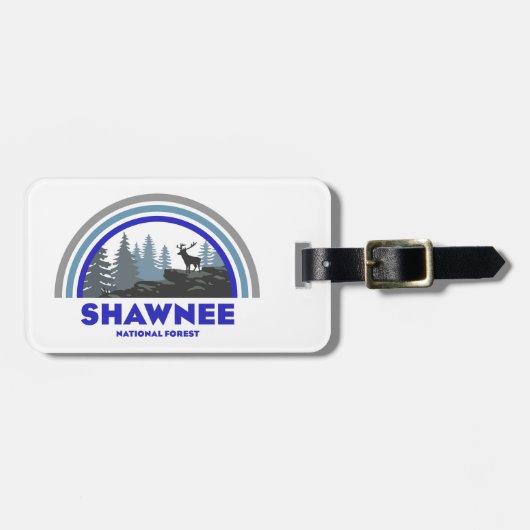 ショーニー国立森林虹の鹿 ラゲッジタグ (正面横)