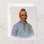 ショーニー・チーフ、キッシュ・カル・ワ ポストカード (正面/裏面)