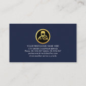 ショーフ縁どル金ゴールド運転線 名刺 (裏面)